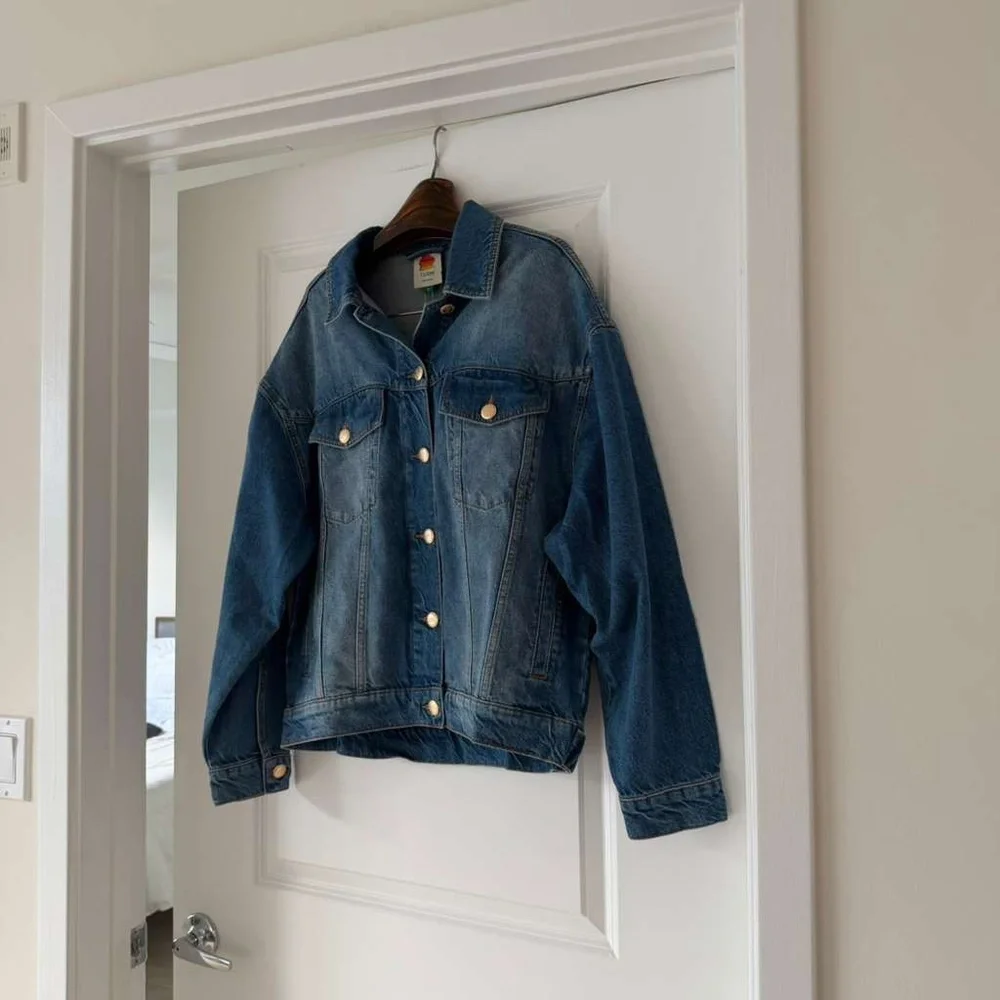 Farm Rio Denim Buttoned Jacket - Picture 6 of 7